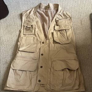 Men's Tan Utility Vest